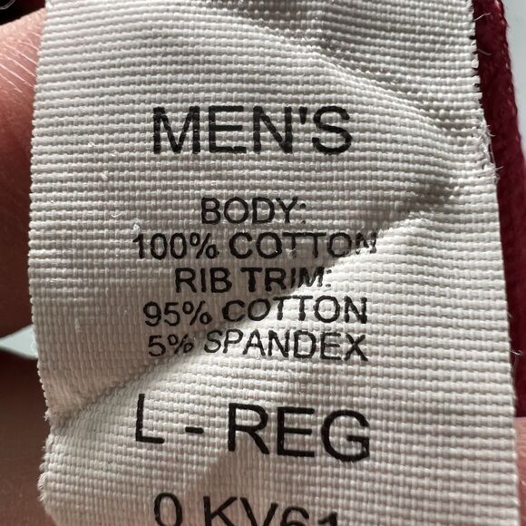 LL Bean Long Sleeve Mock Neck T Shirt Mens Size Large Cotton Spandex Stretch - Picture 8 of 11